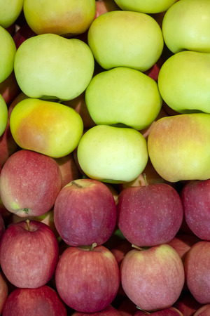 Red and green apples.の写真素材