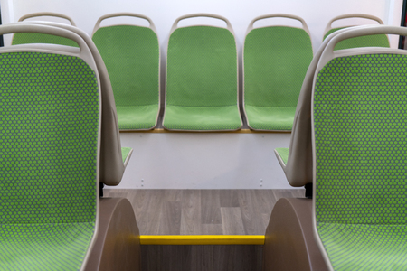 Salon modern bus. Seats for passengers.の写真素材