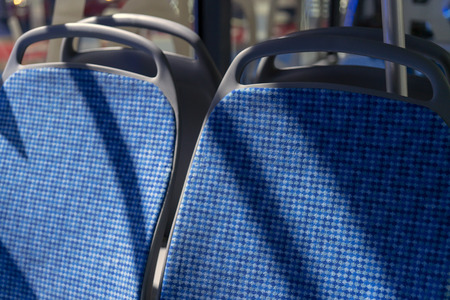 Salon modern bus. Seats for passengers.の写真素材