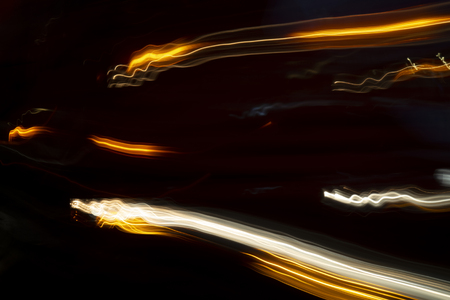 Light lines of car headlights.の写真素材