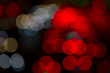 Round car lights soft focus.の写真素材