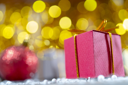 Christmas gift boxes. Copy space.の写真素材