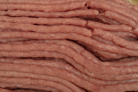 Fresh minced meat. Close-up.の写真素材