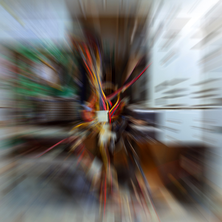 modern computer technology - soft focus background
