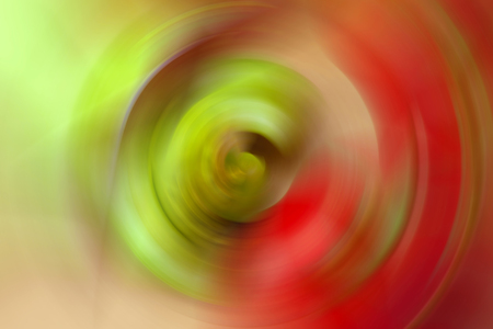 Abstract soft focus red and green circle background.の写真素材