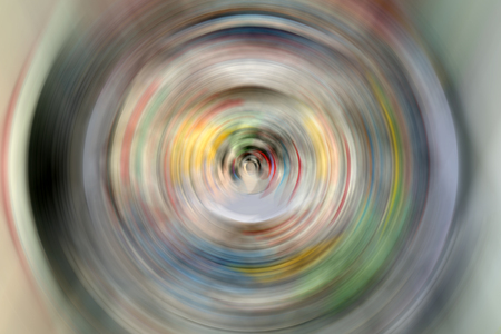 Abstract Background Of colorful Spin Circle Radial Motion Blur.の写真素材
