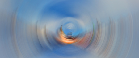 Abstract Background Of colorful Spin Circle Radial Motion Blur.の写真素材