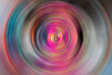 Abstract Background Of colorful Spin Circle Radial Motion Blur.の写真素材
