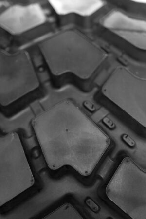 tire of large truck. Rubber texture.の写真素材