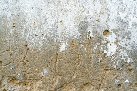 Gray stucco on wall of house. Construction industry.の写真素材