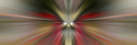 Red and yellow dynamic lines of light. Light from central point. Dynamics.の写真素材