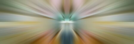 Yellow dynamic lines of light. Light from central point. Dynamics.の写真素材