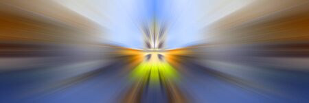 Dynamic lines of light. Light from central point.の写真素材