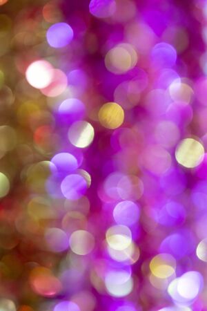 Pink christmas tree lights. Defocus. Background for design.の写真素材