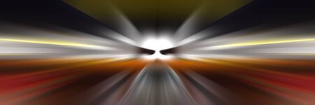 Dynamic lines of light. Light from central point.の写真素材