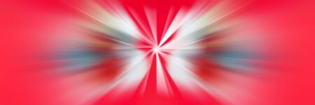 White Angel Wings. Dynamic red and white lines of light. Light from central point.の写真素材