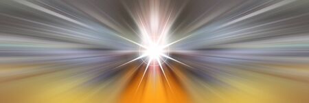Dynamic lines of light. Light from central point.の写真素材