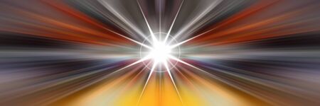 Dynamic lines of light. Light from central point.の写真素材