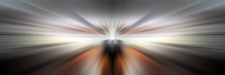 Dynamic lines of light. Light from central point.の写真素材