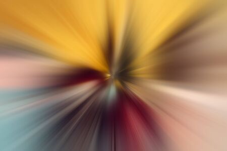 Dynamic yellow and red lines of light. Light from central point.の写真素材