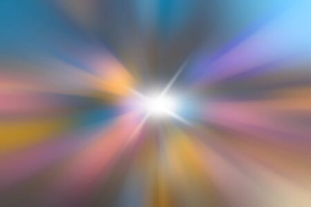 Abstract image. Rays of light from central point. Flash Light. Designer background.の写真素材