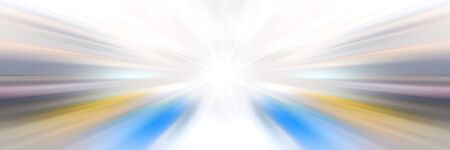 Abstract background. Bright flash of light. Light explosion from central point. Holy magic glow. Sparkling Rays of Light.の写真素材