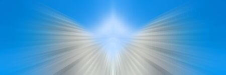 The image of a heavenly angel. ghost with white wings. Abstract light background.の写真素材