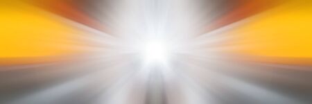 Dynamic lines of light. Light from central point. Bright flash of light. Dynamic movement in space.の写真素材