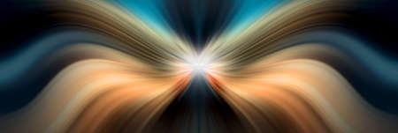 Dynamic lines of light. Light from central point. Abstract background.の写真素材