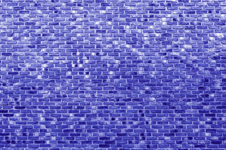 Blue brick wall. Loft interior design. Architectural background.の写真素材