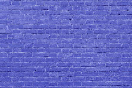 Old vintage blue brick wall textured background.の写真素材