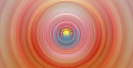 Abstract round red background. Circles from the center point. Image of diverging circles. Rotation that creates circles.の写真素材