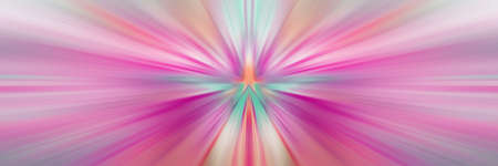 Abstract pink background. Bright flash of light. Light explosion from central point. Holy magic glow. Sparkling Rays of Light.の写真素材