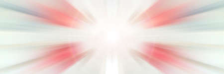 Abstract red background. Bright flash of light. Light explosion from central point. Holy magic glow. Sparkling Rays of Light.の写真素材