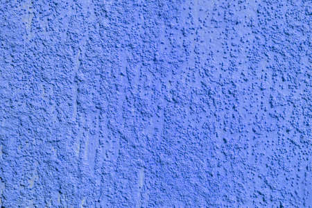 Texture of rough blue plaster. Architectural abstract background.の写真素材