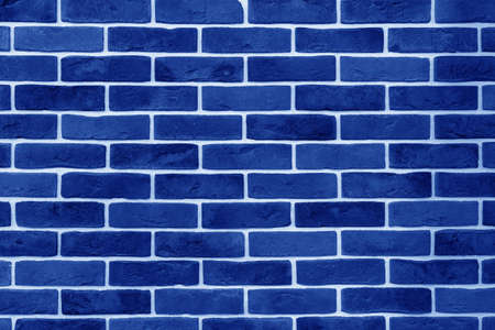 Blue brick building wall. Interior of a modern loft. Background for designの写真素材