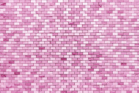 Small ceramic pink tiles. Beautiful decorative stone surface.の写真素材