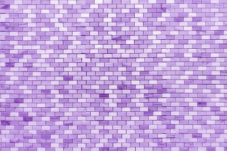 Small ceramic violet tiles. Beautiful decorative stone surface.の写真素材