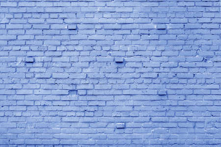 Blue brick building wall. Interior of a modern loft. Background for designの写真素材