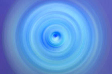 Abstract round blue background. Circles from the center point. Image of diverging circles. Rotation that creates circles.の写真素材