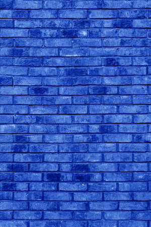 Blue brick building wall. Interior of a modern loft. Background for designの写真素材