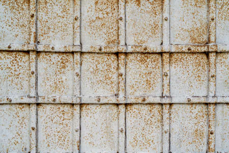 Rusty metal surface. Old vintage metal texture.の写真素材