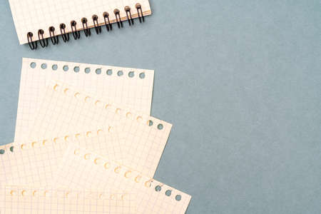 Blank notebook pages. Background for writing stationery text.の写真素材