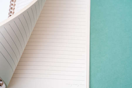 Blank notebook pages. Background for writing stationery text.の写真素材