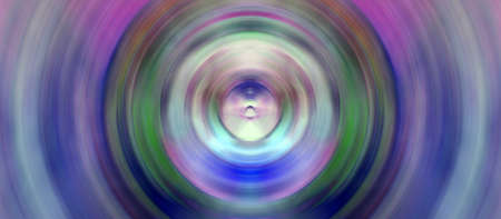 Glowing concentric circles of light. Abstract bright background.の写真素材