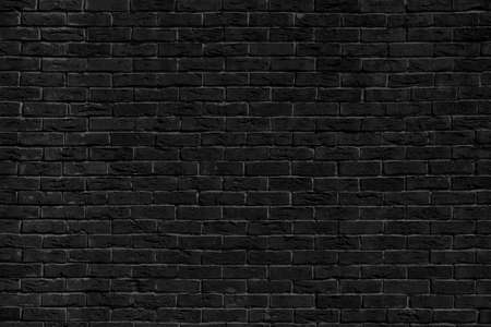 Black brick building wall. Interior of a modern loft. Background for designの写真素材