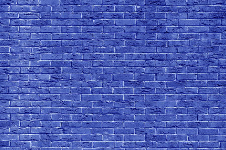Blue brick building wall. Interior of a modern loft. Background for designの写真素材