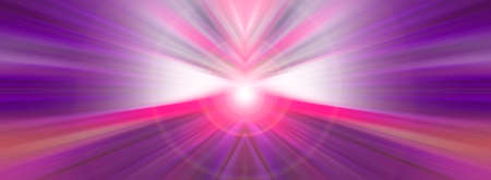 Center point perspective. A flash of bright light.の写真素材