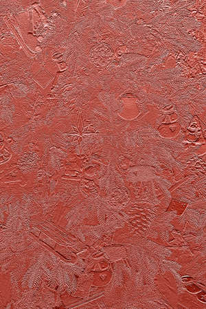 Bright festive background. A festively decorated Christmas tree.の写真素材