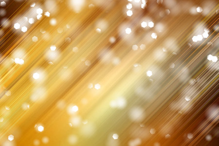 Festive abstract glowing light effects background. Bright spots of light.の写真素材